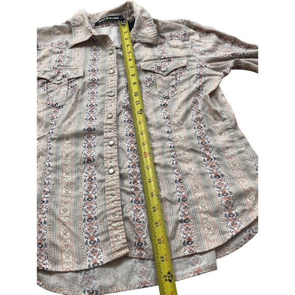 DKNY Y2K Western Button Down Shirt Womens XL Coastal Cowgirl - Picture 9 of 10